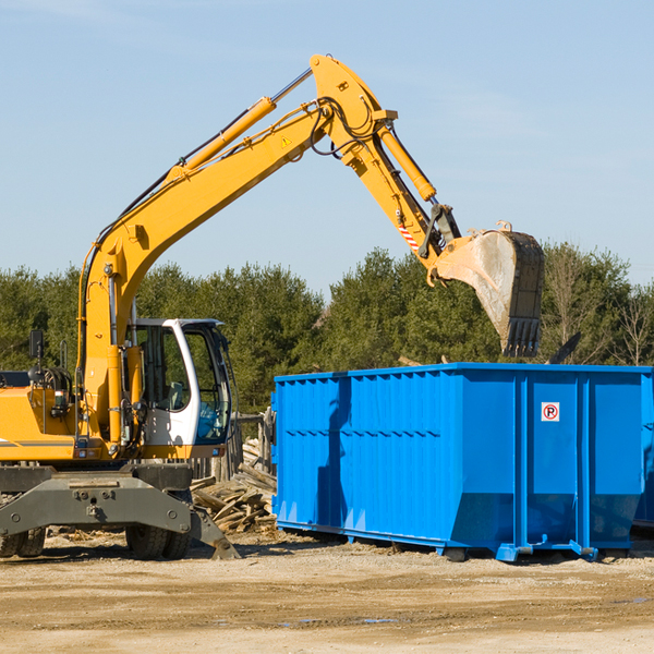 what kind of customer support is available for residential dumpster rentals in Franklin Town